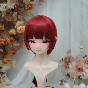 Customize Character Female/Girl Resin Kig Full Head With Lock Anime Cosplay Japanese Anime Kigurumi Mask