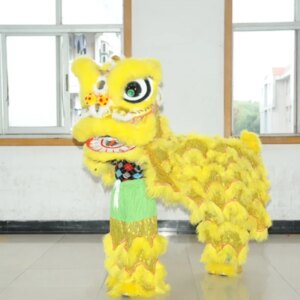 Children Lion Dance Mascot Chinese Traditional Folk Festival Cosplay Props