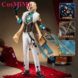CosMiMi Hot Game Honkai: Star Rail Aventurine Cosplay Costume Fashion Handsome Battle Uniforms Carnival Party Role Play Clothing