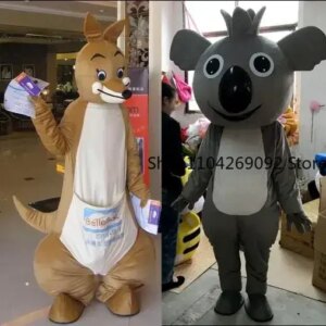 Koala Mascot Costume Koala Mascotter Cartoon Carnival Costume Halloween Fancy Dress Christmas Party Cosplay Anime Adult Costume