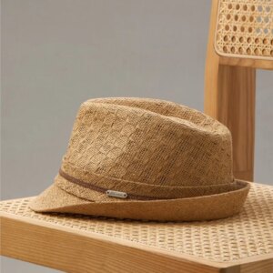 Summer new top hat grass men’s casual holiday