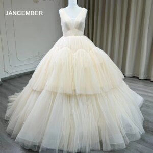 Sweet 15 16 Dress Ball Gown With Floral V-neck Tulle Long Party Dress Sleeveless Quinceanera Dress vestido de 15 quinceañera