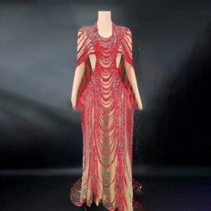 Maternity Photography Props Dress Pregnant Woman Photo Shoot Outfit Long Dresses Sexy Goddess Shiny Rhinestone Sequins Cape