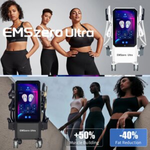 EMSzero Ultra 15Telsa 200HZ 6500W HIEMT Machine RF Body Slimming Sculpting Device 15Tesla Nova Technology Painless Fat Burning