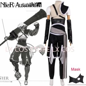NieR:Automata Cos Middle Age NieR Cosplay Costume Game Character Men’s Clothing Halloween Party Clothes Full Set