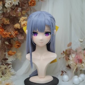 (NFD36–55)Customize Full Head With Lock Pretty Female/Girl Japanese Animego Character Kig Cosplay Kigurumi Mask Crossdress Doll