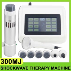 Portable Shockwave Therapy Machine Body Massager ED Treatment Ultrasonic Instrument Massage 2in1 300MJ Shock Wave Equipment