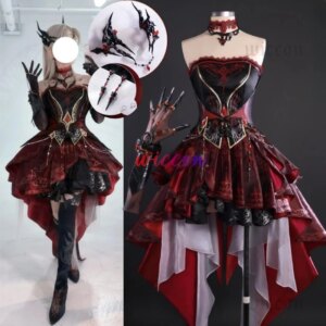 Love and Deepspace Heroine COS #@#@(() Leading Lady Hunter Dress Headwear Props Sylus Abysm Sovereign Women Halloween^%$#