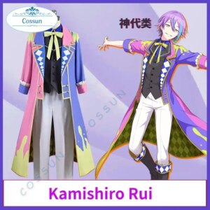 Kamishiro Rui Cosplay Costume Project Sekai Feat Wonderlands×Showtime Stage Costumes Kamishiro’s Wig Headwear