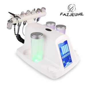 6in1 H202 Hydra Small Bubble Machine Bio Cold Hammer Hydro Dermabrasion Spa Peeling Cleansing Beauty Face Massage Devices