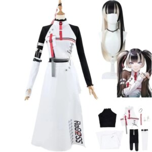 Anime Virtual YouTuber Juufuutei Raden Cosplay Costume Top Skirt Woman Carnival Suit 2025