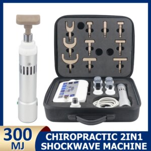300MJ Shockwave Therapy Machine For ED Treatment Chiropractic Correction Gun Plantar Fasciitis Pain Relief Deep Massage Home Use