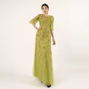 Elegant Mom Dress Mother of The Bride Dress For Wedding Floral Embroidered Guest Gown For Formal Occcasions فساتين للمناسبات L4