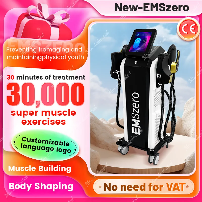 EMSzero 15Tesla 6500w NEO Body Slimming Nova Fat Burning Muscle EMS Sculpting Electromagnetic Stimulate Sculpt Therapy Machine