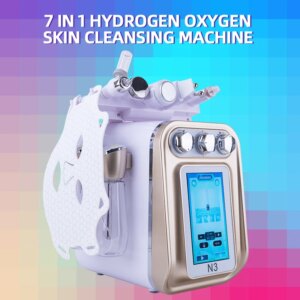 7-in-1 Desktop Bubble Machine – Exfoliating Whitening, Pore Minimizer Redness Relief & Anti-Aging Professional Skin Care Lesen