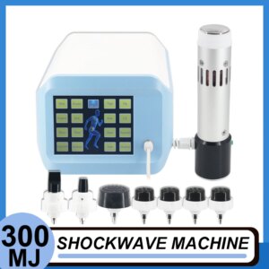Shockwave Therapy Machine With 7 Heads Relieve Limb Muscle Pain Deep Massage Professional 300MJ Shock Wave Instrument Body Relax
