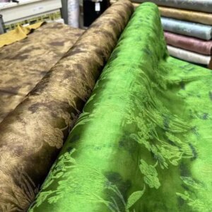 Plant Dyed Real Silk Guanle Crepe Fabric New Chinese Chinese Style Cheongsam Coat and Dress Tie Dyed Silk Fabric