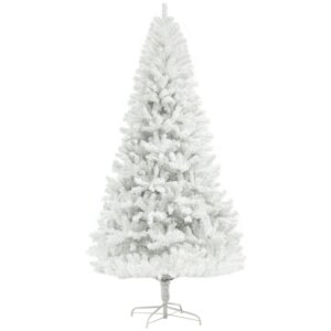 HOMCOM 6ft Tall Artificial Christmas Tree Unlit Xmas Tree with 1000 Branch Tips Auto Open Steel Base Holiday Dr for Home Office