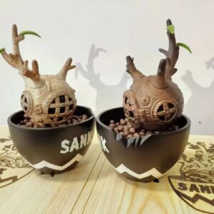 2Pcs Sank Toys Sank The Child Little Sank Fantastic Gaudex White And Black Resin Painted Collection Figurine Figure Model Statue