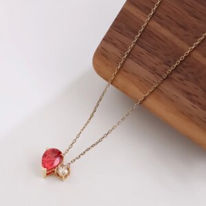 Provence 3ct Emerald Cut Moissanite Diamond With Round Moissanite Accented Solid 18K White Gold Pendant Trendy Jewelry Gift