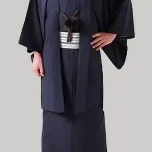 Japanese Kimono Men Spring Suit Include Haori Robe Underwear Shoes Belt Sock