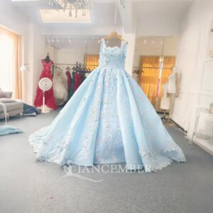 Quinceanera Dresses Sleeveless Beading Dress Prom Ball Gown Square Collar Vestidos De 15 Quinceañera Customized LSANY49