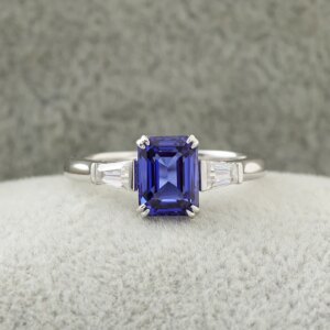 Provence custom real 10K/14K gold toi et moi rings pear shaped lab gemstones emerald ring Anniversary jewelry gift wedding band