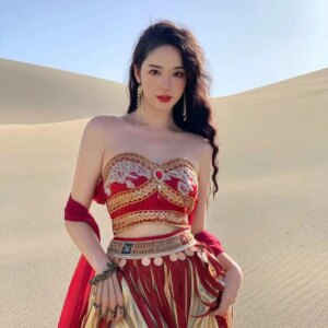 Dunhuang Dance Kweichow Moutai Women’s Han Chinese Clothing Elements Western Style Costume Studio Trip Shoot Exotic Cosplay