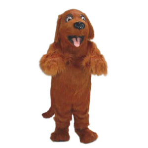 Professional Custom Long Hair Brown Irish Setter Dog Mascot Costume Adult Size Mascotte Outfit Suit Fancy Dress 717