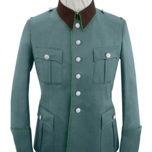 GUDK-B012 WWII German Police General Officer Gabardine Modified Tunic Jacket 6 Buttons