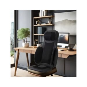 Luxury Leather Rolling Back Vibrator  Direct Sale Manufacture Portable Shiatsu Shiatsu Chair Body Neck Waist Massage Cushion