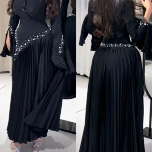Customized Jersey Beading Draped Graduation A-line V-neck Bespoke Occasion Gown Midi Dresses Saudi Arabia