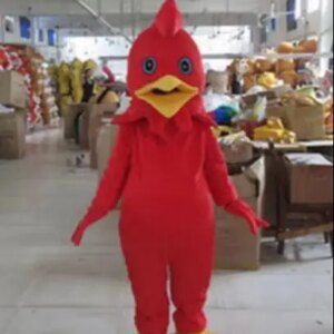 New Adult Cute Yed Funny Chicken Party Mascot Costume Christmas Fancy Dress Halloween Mascot Costume Free Ship