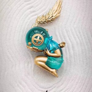 Sank Toys Sank The Child Little Sank Ocean Resin Painted Collection Figurine Figure Model Statue