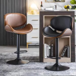 Adjustable Kitchen Bar Chair Modern High Nordic Design Breakfast Bar Stools Luxury Minimalist Chaise Haute Pour Bar Decoration