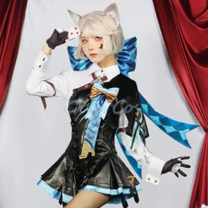 Sky01 Lynette Cosplay Costume Genshin Impact Adult Carnival Uniform Anime Halloween Party Costumes Masquerade Women GameWd01 @