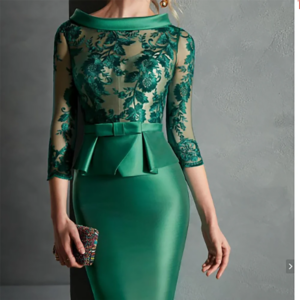 Classic Off Shoulder Appliquins Lace Straight Mother Of Bride Wedding Dresses Bridal Gowns Customized