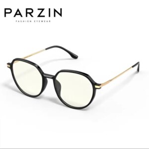 PARZIN Anti Blue Light Glasses Women Optical Myopia Eyeglasses Frame Prescription Eyewear Men 15801