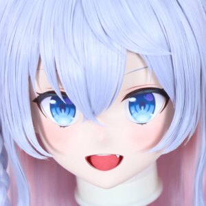 Customize Character Female/Girl Resin Kig Full Head With Lock Anime Cosplay Japanese Anime Kigurumi Mask