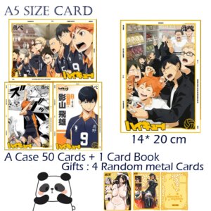 Newest Haikyu!! A5 Collection Cards Japanese Anime Hobby Collectible Game Cards Birthday Party Gifts Children Toys