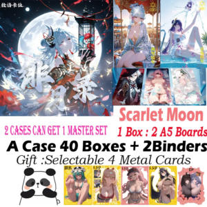 Newest Waifu A5 Board “Scarlet Moon” Hobby Spicy Board Genshin Collection Doujin Hutao Ganyu Rare Card Toy Gift