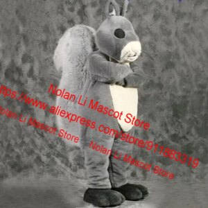 New Custom EVA Material Helmet Simulation Grey Squirrel Mascot Costume Cartoon Suit Birthday Party Masquerade Holiday Gift 1019