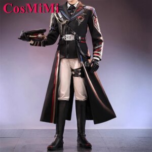 CosMiMi Game Love And Deepspace Caleb Cosplay Costume Far Sky Ship Commander Combat Uniforms Carnival Party Role Play Clothing