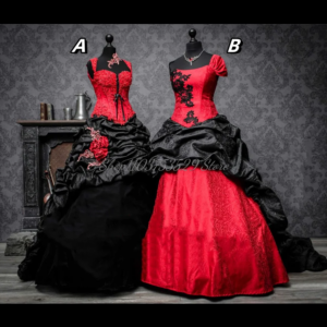 Exquisite Black Red Square Neck Prom Dress Luxury Beaded Lace Up Pleated Puffy Princess Party Dresses Corset Gothic Customised