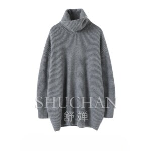 Thickened cashmere sweater 100 pure cashmere women’s turtleneck sweater medium and long lazy wind autumn and winter