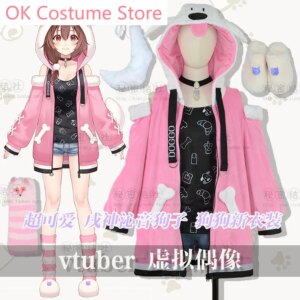 Anime! Vtuber Hololive Inugami Korone Doggo Lovely Uniform Cosplay Costume Halloween Party Role Play Outfit For Women NEW