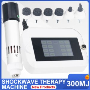 Shockwave Therapy Machine High-Tech Handle For Effective ED Treatment And Ankle Pain Relief Massage 300MJ Shock Wave Massager