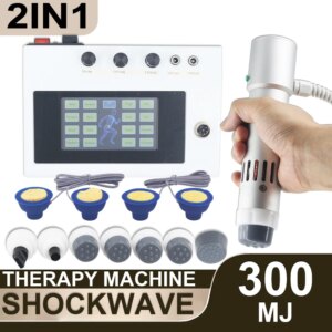 Shockwave Therapy Machine With 7 Heads Relieve Limb Pain ED Treatment New Shock Wave Massager 2IN1 Electrical Muscle Stimulation