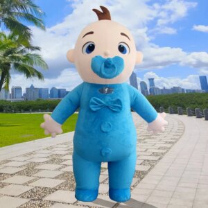 Giant Cartoon Baby JJ Inflatable Costumes Halloween Christmas Birthday Party Cute Boy Girl Inflatable Cosplay Dressing