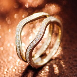 Provence bridal sets Rings 14K 18KGold DEF/VS Lab Grown Diamonds Rings for Women half band Classic Finger Personalized Custom